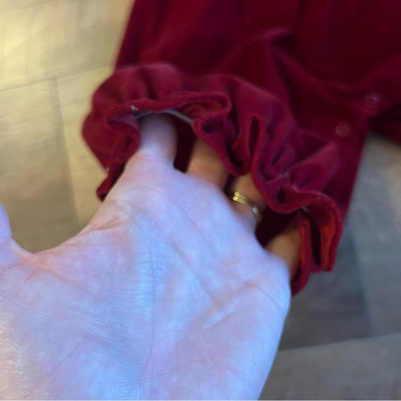 Vintage Baby Togs Smocked Jumpsuit
Romper Bubble Leg Collar Velour Girls 24M - Picture 9 of 15